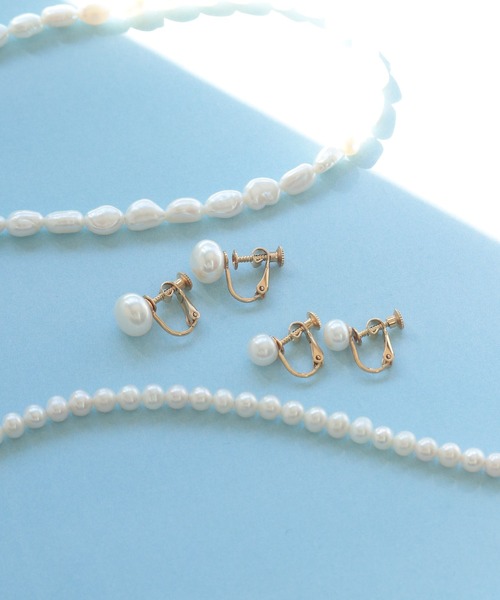 NOIR DE POUPEE(ノワールドプーペ)の「beau temps K14GF 淡水パール バロックショート ネックレス(ネックレス・レディース・ホワイト・FREE)」の15枚目の写真