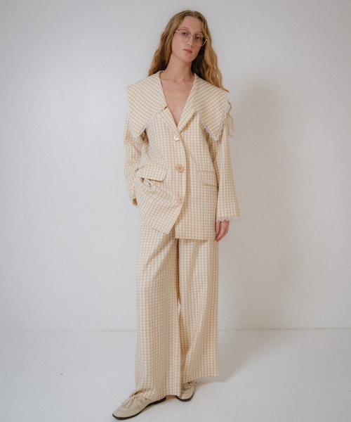 lace trimming wide pants（スラックス）｜HONEY MI HONEY（ハニーミー  