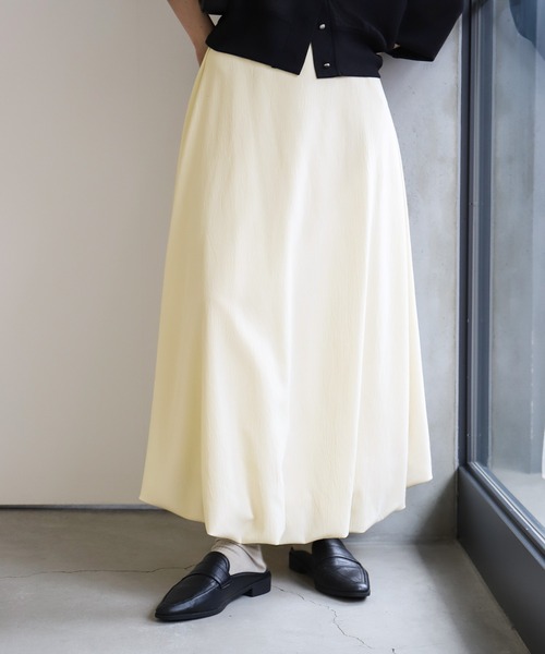 select MOCA（セレクトモカ）の「バルーンスカート（スカート・レディース・ブラック/アイボリー/グレイッシュベージュ・FREE）」の2枚目の写真