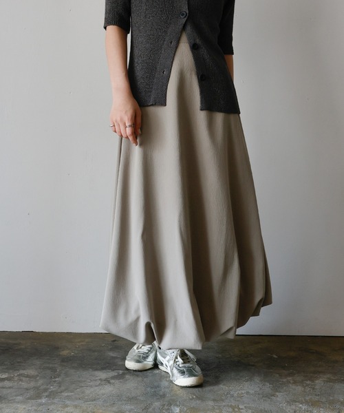 select MOCA（セレクトモカ）の「バルーンスカート（スカート・レディース・ブラック/アイボリー/グレイッシュベージュ・FREE）」の19枚目の写真