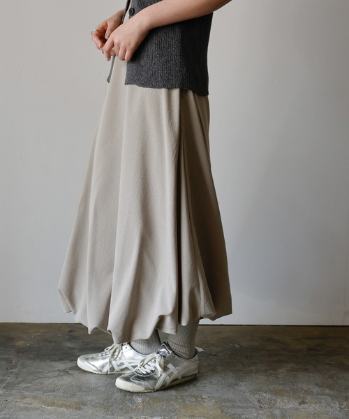 select MOCA（セレクトモカ）の「バルーンスカート（スカート・レディース・ブラック/アイボリー/グレイッシュベージュ・FREE）」の8枚目の写真