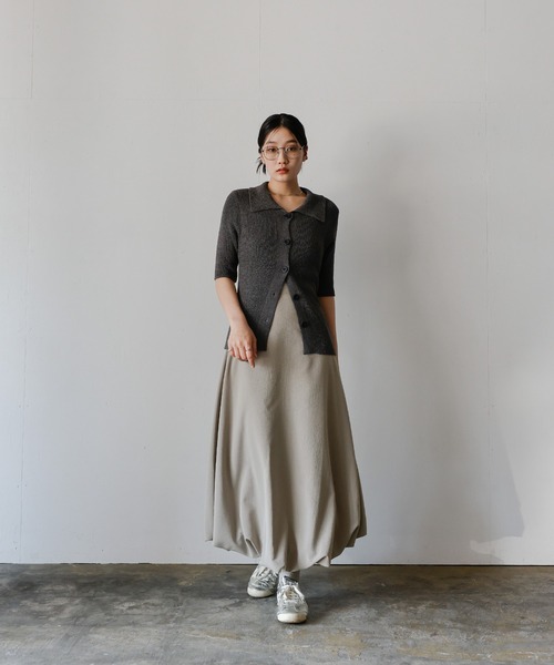 select MOCA（セレクトモカ）の「バルーンスカート（スカート・レディース・ブラック/アイボリー/グレイッシュベージュ・FREE）」の17枚目の写真