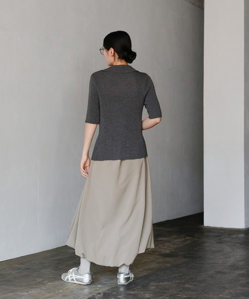 select MOCA（セレクトモカ）の「バルーンスカート（スカート・レディース・ブラック/アイボリー/グレイッシュベージュ・FREE）」の20枚目の写真