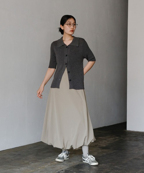 select MOCA（セレクトモカ）の「バルーンスカート（スカート・レディース・ブラック/アイボリー/グレイッシュベージュ・FREE）」の18枚目の写真