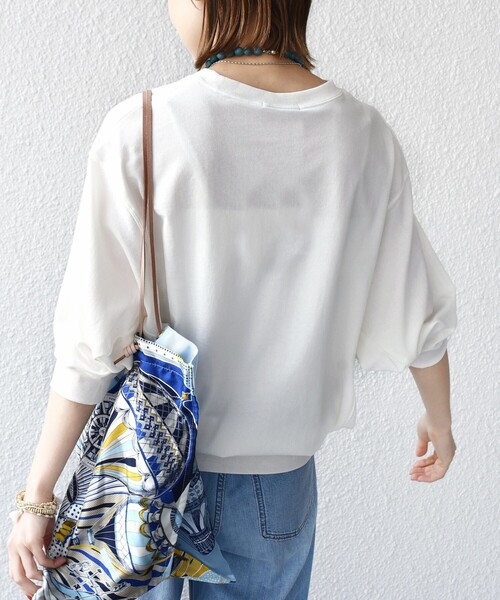 SHIPS(シップス)の「〈洗濯機可能〉DEPEND ドルマン カット プルオーバー(Tシャツ/カットソー・レディース・ホワイト/ピンク/ネイビー/ブラウン/ブラック・ONE SIZE)」の20枚目の写真