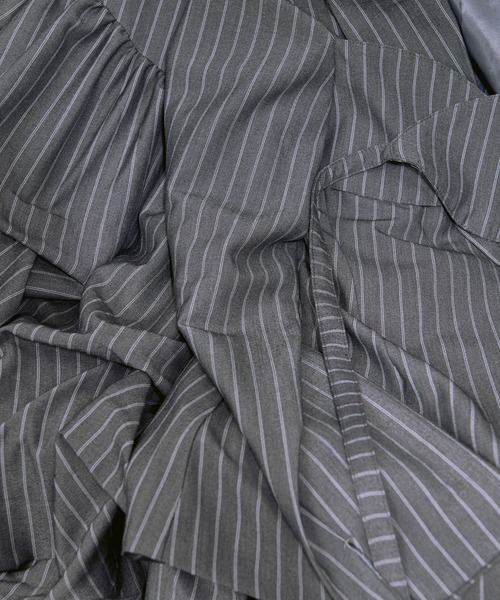 Ezick(エジック)の「Assorted Tuck ボリュームタックスカート/setup対応(スカート・レディース・グレー/ブラック/ブラック系その他/オフホワイト・FREE)」の18枚目の写真