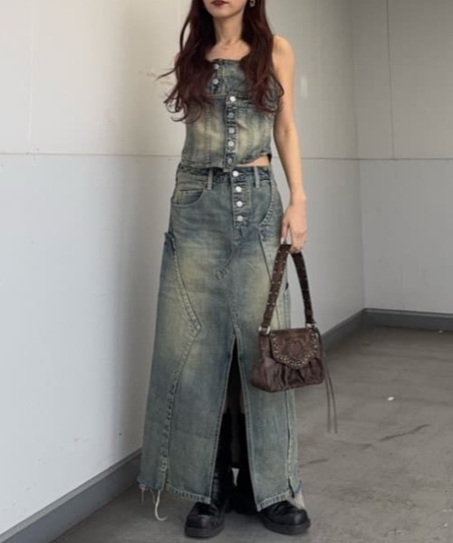 ジャンポールゴルチェ【大きいサイズ】デニムコルセットスカート【40】ビンテージ 楽天市場】【中古】 ジャンポールゴルチエJean Paul GAULTIER