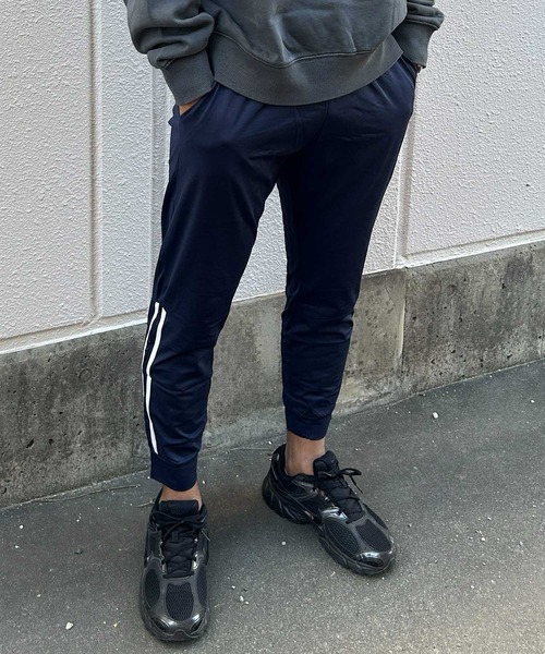 SKKONE（スコーネ）の「【Nylaus】速乾 ストレッチ イージージョガーパンツ ストレッチパンツ ロングパンツ サイドライン（その他パンツ・メンズ・杢グレー/ネイビー/ブラック/チャコール・LL/L/M）」の5枚目の写真