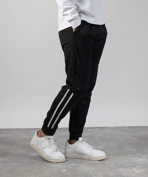 SKKONE(スコーネ)の「【Nylaus】速乾 ストレッチ イージージョガーパンツ ストレッチパンツ ロングパンツ サイドライン(その他パンツ・メンズ・杢グレー/ネイビー/ブラック/チャコール・LL/L/M)」の8枚目の写真