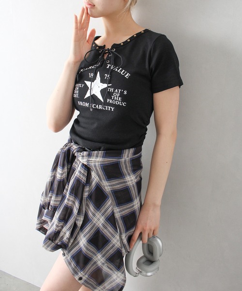 セール】STARプリントスピンドル Tシャツ（Tシャツ