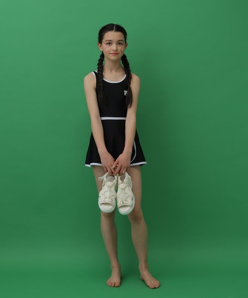 GLOBAL WORK(グローバルワーク)の「FILAコラボ/SWIMワンピース/319715(水着・キッズ・ブラック・140cm/150cm/160cm)」の16枚目の写真