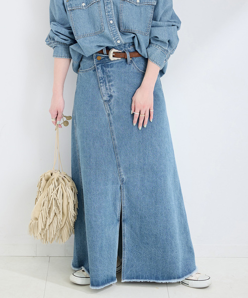 B.C STOCK(ベーセーストック)の「《追加》DU JOUR/デュ ジュール RODEO JEAN SKIRT(デニムスカート・レディース・ブルー系その他・38/36)」の8枚目の写真