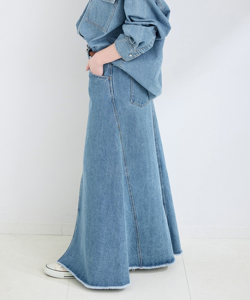 追加》DU JOUR/デュ ジュール RODEO JEAN SKIRT（デニムスカート