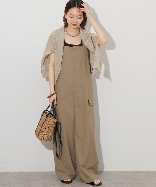 JOURNAL STANDARD relume（ジャーナルスタンダード　レリューム）の「麻ブレンドサロペット（サロペット/オーバーオール・レディース・グレー/ベージュ・FREE）」の7枚目の写真