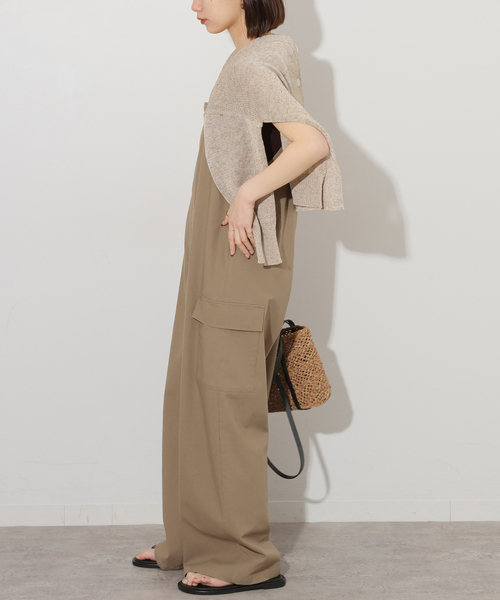 JOURNAL STANDARD relume（ジャーナルスタンダード　レリューム）の「麻ブレンドサロペット（サロペット/オーバーオール・レディース・グレー/ベージュ・FREE）」の8枚目の写真