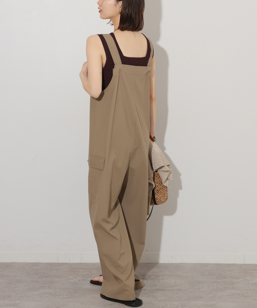JOURNAL STANDARD relume（ジャーナルスタンダード　レリューム）の「麻ブレンドサロペット（サロペット/オーバーオール・レディース・グレー/ベージュ・FREE）」の3枚目の写真