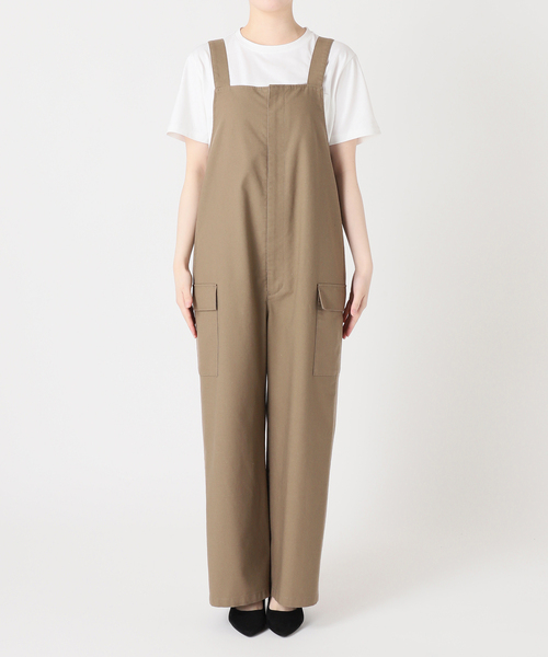 JOURNAL STANDARD relume（ジャーナルスタンダード　レリューム）の「麻ブレンドサロペット（サロペット/オーバーオール・レディース・グレー/ベージュ・FREE）」の4枚目の写真