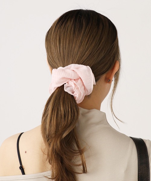 ROOPTOKYO（ループトウキョウ）の「Simple chiffon chou chou / シンプルシフォンシュシュ 夏物 夏服（シュシュ・レディース・アイボリー/ブラック/ピンク・FREE）」の13枚目の写真