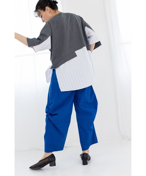 OSMOSIS（オズモーシス）の「サイドタックコクーンパンツ（その他パンツ・レディース・ブルー/チャコール/カーキ/ブラック・ONE SIZE）」の13枚目の写真