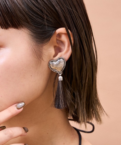 CIAOPANIC TYPY（チャオパニックティピー）の「【yuccA】アソート柄コンチョイヤリング（イヤリング・レディース・ベージュ/ベージュ系その他/ブラック系その他/ブラック・ONE SIZE）」の19枚目の写真