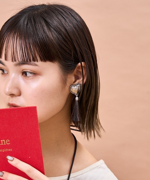 CIAOPANIC TYPY（チャオパニックティピー）の「【yuccA】アソート柄コンチョイヤリング（イヤリング・レディース・ベージュ/ベージュ系その他/ブラック系その他/ブラック・ONE SIZE）」の18枚目の写真