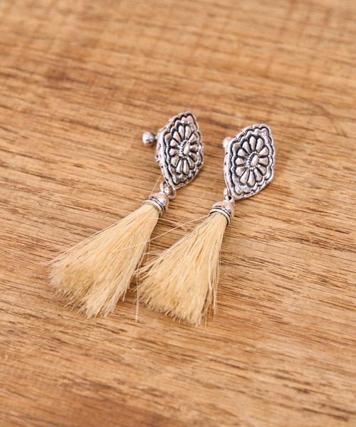 CIAOPANIC TYPY（チャオパニックティピー）の「【yuccA】アソート柄コンチョイヤリング（イヤリング・レディース・ベージュ/ベージュ系その他/ブラック系その他/ブラック・ONE SIZE）」の10枚目の写真