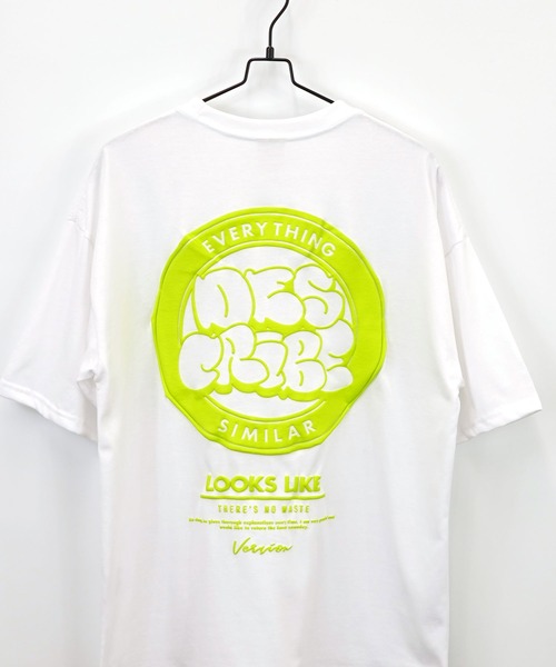 Burner（バーナー）の「【GROOVY STORE】バブルロゴ ワイドTシャツ（Tシャツ/カットソー・メンズ・ホワイト/ダークグリーン/ブラック/サックスブルー・M/L/LL）」の5枚目の写真