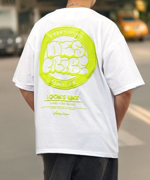 Burner（バーナー）の「【GROOVY STORE】バブルロゴ ワイドTシャツ（Tシャツ/カットソー・メンズ・ホワイト/ダークグリーン/ブラック/サックスブルー・M/L/LL）」の14枚目の写真