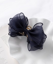 MAISON BREEZE（メゾンブリーズ）の「【MAISON BREEZE】シアーリボンヘアクリップ オケージョン・パーティー・二次会・懇親会・結婚式 OSWY（バレッタ/ヘアクリップ）」