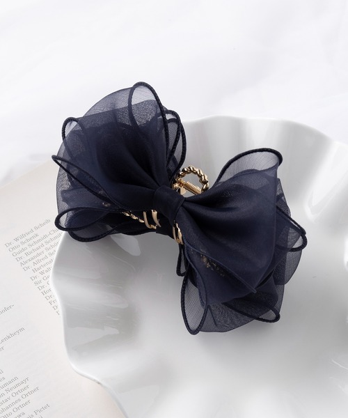 セール】【MAISON BREEZE】シアーリボンヘアクリップ オケージョン