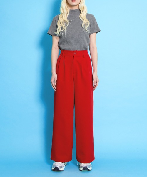 PUNYUS（プニュズ）の「2タックカラーパンツ（その他パンツ・レディース・ブラック/ブラウン/レッド・1/2/3/4）」の20枚目の写真