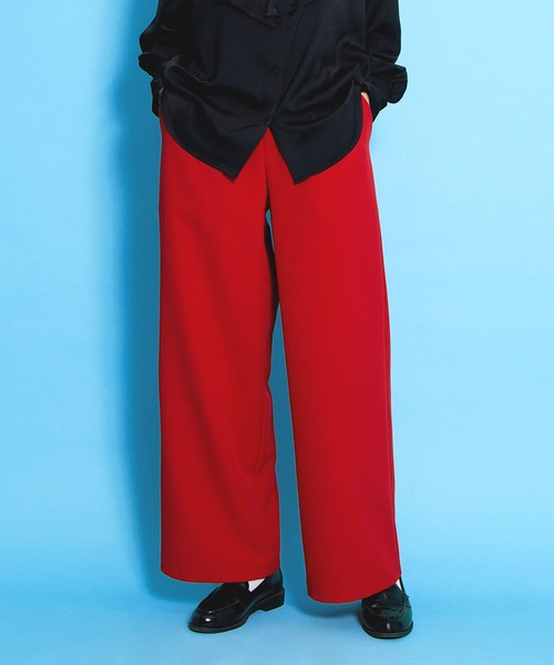 PUNYUS（プニュズ）の「2タックカラーパンツ（その他パンツ・レディース・ブラック/ブラウン/レッド・1/2/3/4）」の11枚目の写真