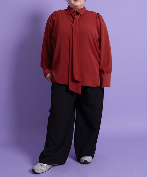 PUNYUS（プニュズ）の「2タックカラーパンツ（その他パンツ・レディース・ブラック/ブラウン/レッド・1/2/3/4）」の8枚目の写真