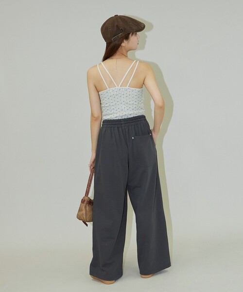 PUBLUX（パブリュクス）の「JEMORGAN/ジェーイーモーガン 花柄 ワッフル カップ付き キャミソール　限定展開（キャミソール・レディース・ブルー/サックスブルー/ピンク/パープル・ﾌﾘ-）」の10枚目の写真