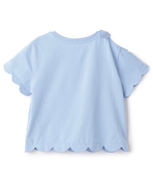 kate spade new york kids(ケイトスペードニューヨーク)の「トドラー スカラップTシャツ(Tシャツ/カットソー・キッズ・サックスブルー/ブラック・120cm/130cm/110cm)」の3枚目の写真