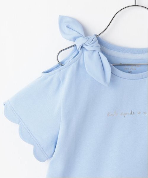 kate spade new york kids(ケイトスペードニューヨーク)の「トドラー スカラップTシャツ(Tシャツ/カットソー・キッズ・サックスブルー/ブラック・120cm/130cm/110cm)」の6枚目の写真