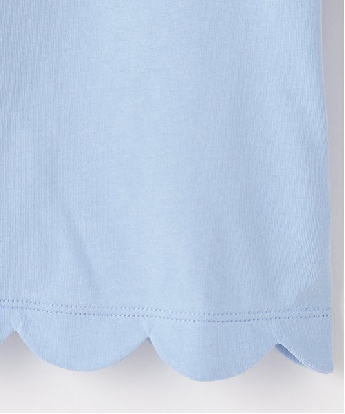 kate spade new york kids(ケイトスペードニューヨーク)の「トドラー スカラップTシャツ(Tシャツ/カットソー・キッズ・サックスブルー/ブラック・120cm/130cm/110cm)」の7枚目の写真