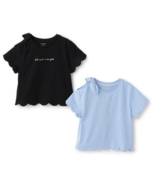 kate spade new york kids(ケイトスペードニューヨーク)の「トドラー スカラップTシャツ(Tシャツ/カットソー・キッズ・サックスブルー/ブラック・120cm/130cm/110cm)」の9枚目の写真