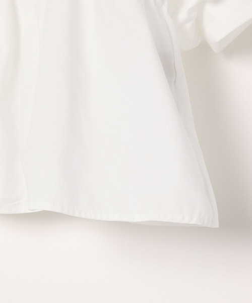 3.3 Field Trip （3.3フィールドトリップ）の「3.3 Field Trip／バルーンスリーブシャーリングブラウス(5分袖)（シャツ/ブラウス・レディース・サックスブルー/オフホワイト/ライトイエロー/アクア・FREE）」の6枚目の写真