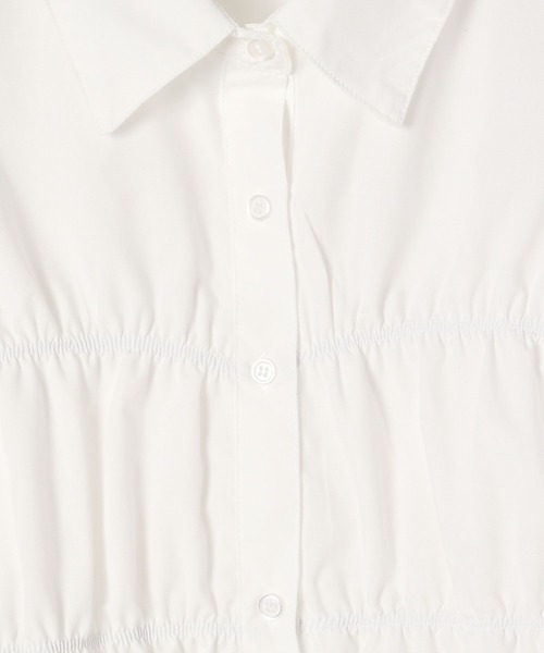 3.3 Field Trip （3.3フィールドトリップ）の「3.3 Field Trip／バルーンスリーブシャーリングブラウス(5分袖)（シャツ/ブラウス・レディース・サックスブルー/オフホワイト/ライトイエロー/アクア・FREE）」の7枚目の写真