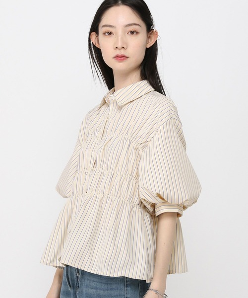 3.3 ブラック フリンジ 長袖シャツ　ALAND Y-3 (ワイスリー) バックプリント 長袖 シャツ メンズ GFX SHIRT