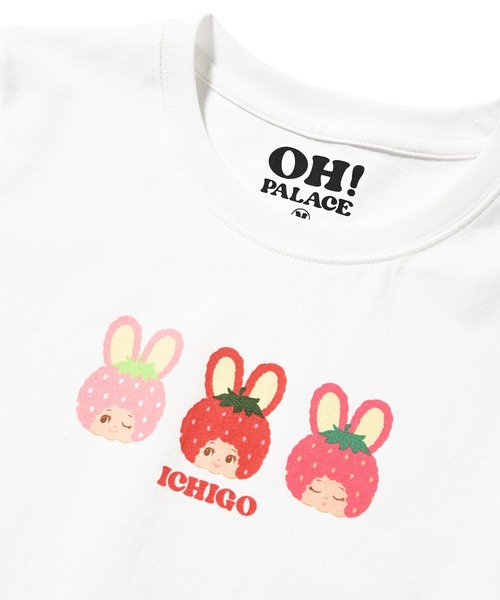 HOMEGAME(ホームゲーム)の「オーパレス【OH!PALACE】- キューピーTシャツ【ICHIGO 03 CROPPED TEE】(Tシャツ/カットソー・レディース・ホワイト・LARGE/MEDIUM/SMALL)」の2枚目の写真