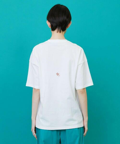 FRAPBOIS(フラボア)の「ブラケットT(Tシャツ/カットソー・レディース・ホワイト/チャコールグレー・1/2)」の4枚目の写真