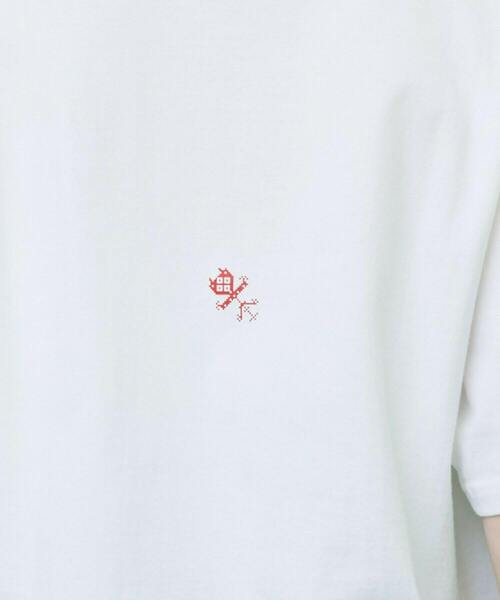 FRAPBOIS(フラボア)の「ブラケットT(Tシャツ/カットソー・レディース・ホワイト/チャコールグレー・1/2)」の7枚目の写真