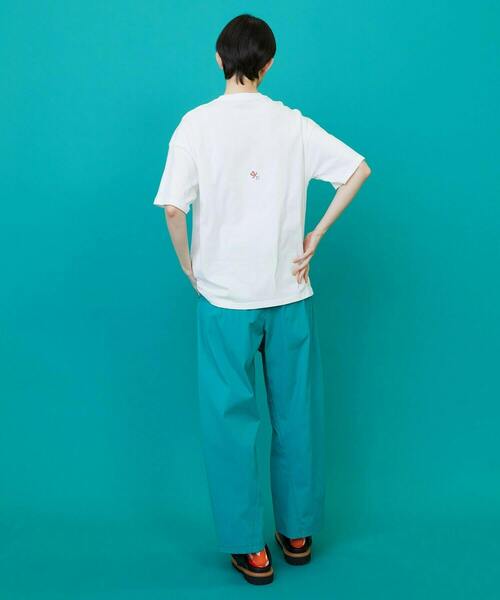 FRAPBOIS(フラボア)の「ブラケットT(Tシャツ/カットソー・レディース・ホワイト/チャコールグレー・1/2)」の10枚目の写真