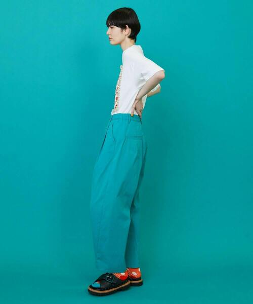 FRAPBOIS(フラボア)の「ブラケットT(Tシャツ/カットソー・レディース・ホワイト/チャコールグレー・1/2)」の11枚目の写真