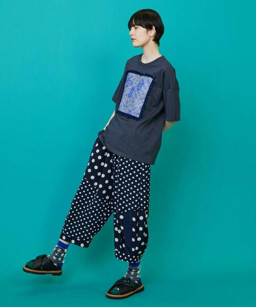 FRAPBOIS(フラボア)の「ブラケットT(Tシャツ/カットソー・レディース・ホワイト/チャコールグレー・1/2)」の19枚目の写真