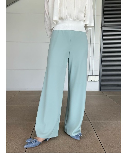 ESTNATION(エストネーション)の「ESTNATION / トリアセ バイヤス イージーパンツ(その他パンツ・レディース・ライトグリーン/アイボリー/ブラック・36)」の9枚目の写真