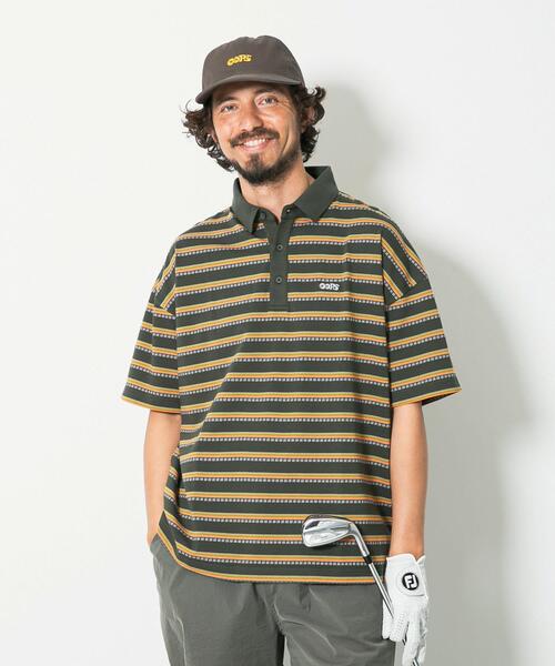 URBAN RESEARCH Sonny Label(アーバンリサーチサニーレーベル)の「OOPS接触冷感ボーダーポロシャツ(Tシャツ/カットソー・メンズ・カーキ/オフホワイト・MEDIUM/LARGE/X-LARGE)」の8枚目の写真
