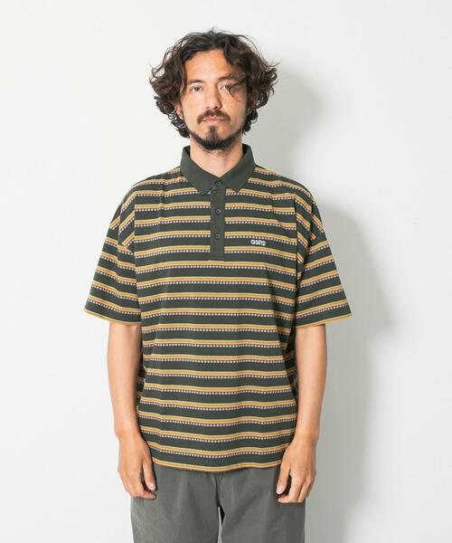 URBAN RESEARCH Sonny Label(アーバンリサーチサニーレーベル)の「OOPS接触冷感ボーダーポロシャツ(Tシャツ/カットソー・メンズ・カーキ/オフホワイト・MEDIUM/LARGE/X-LARGE)」の13枚目の写真